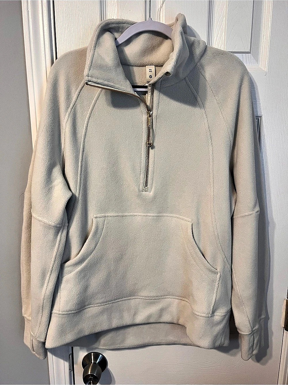 lululemon Scuba Oversized Fleece Funnel-Neck Half-Zip Gray Medium